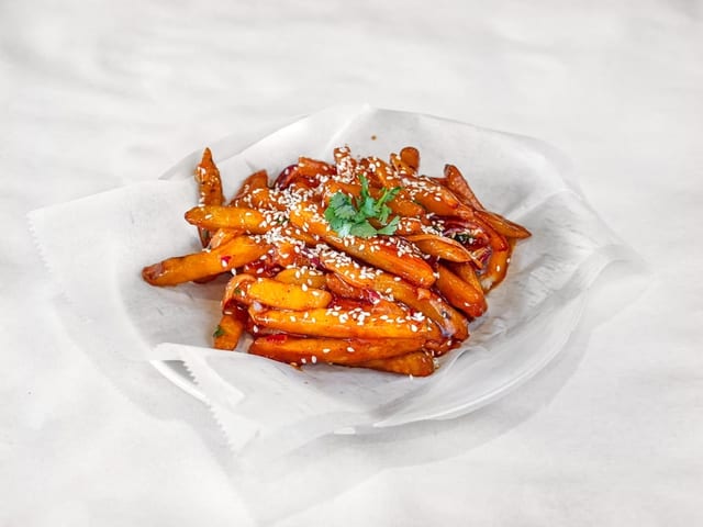 HONEY CHILI POTATO.